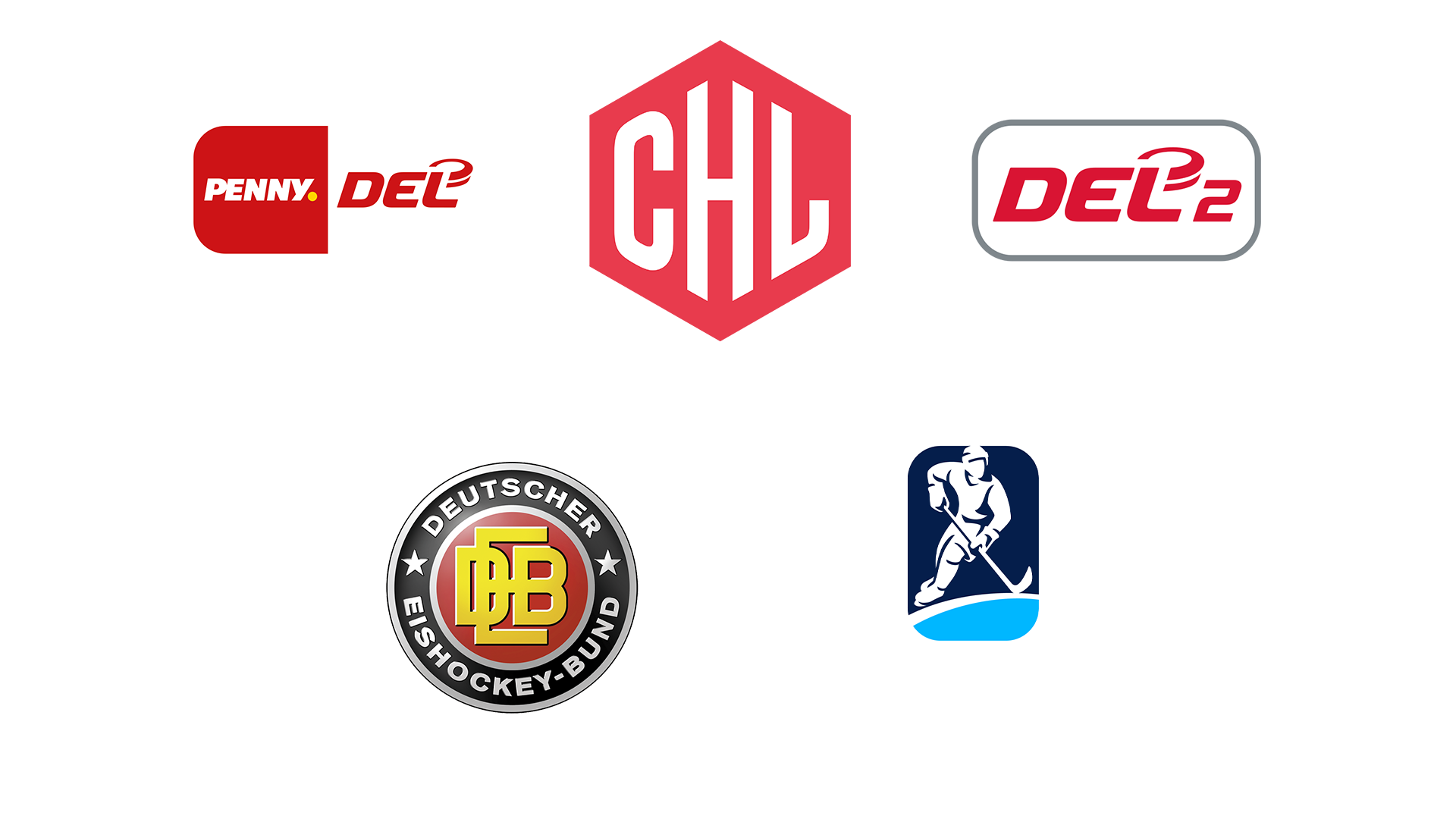 Logos der Eishockey-Wettbewerbe